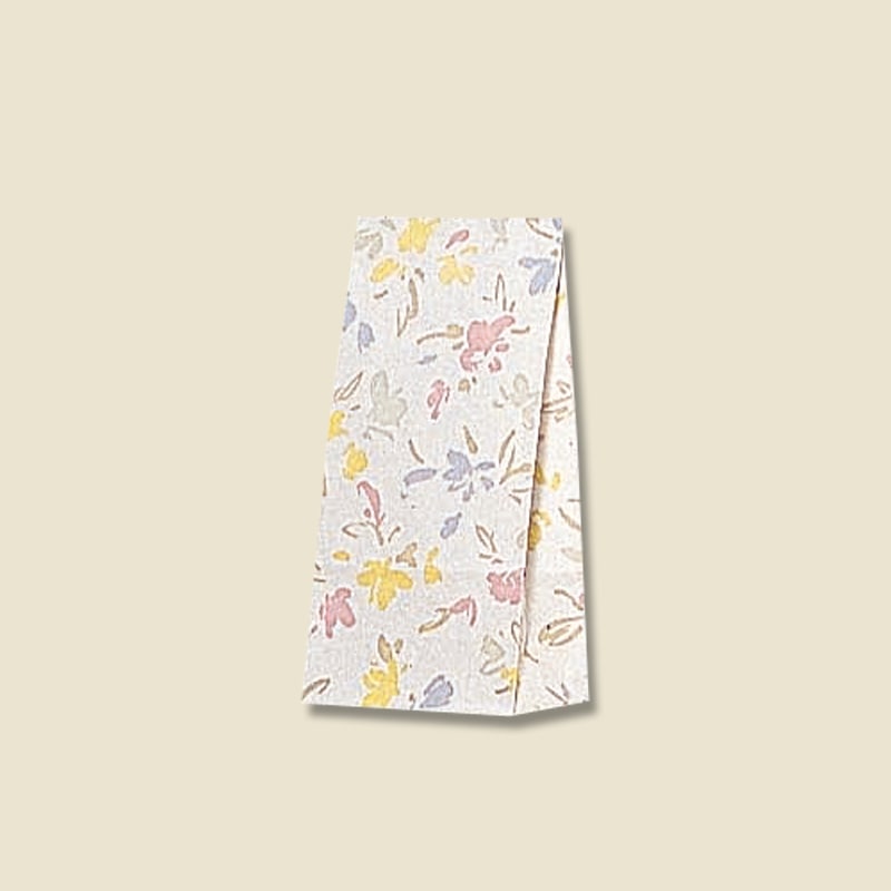 HEIKO 角底袋 ファンシーバッグ SS ペールフラワー 100枚/袋