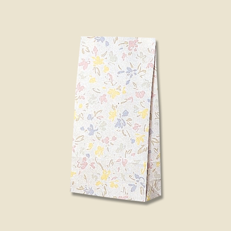 HEIKO 角底袋 ファンシーバッグ S3 ペールフラワー 100枚/袋