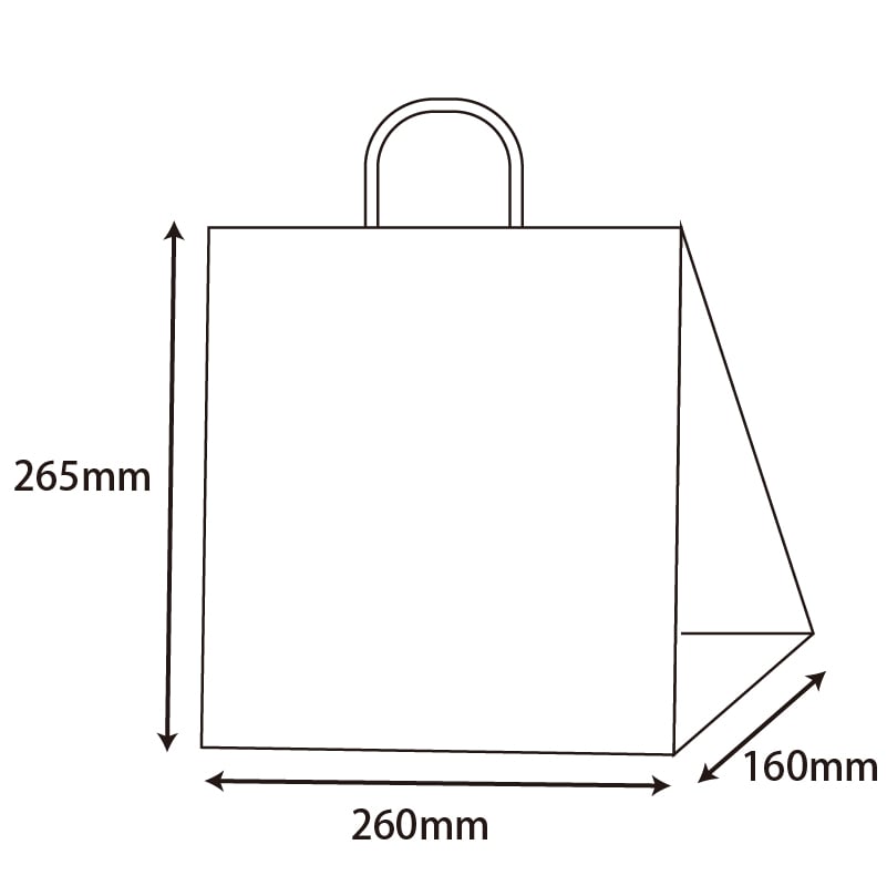 HEIKO 紙袋 スムースバッグ 26-16 白無地 25枚/袋