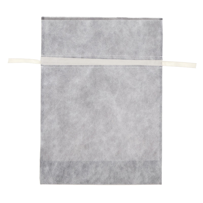 HEIKO 不織布巾着袋 Fバッグ Wシャンテタイプ L グレー 10枚/袋