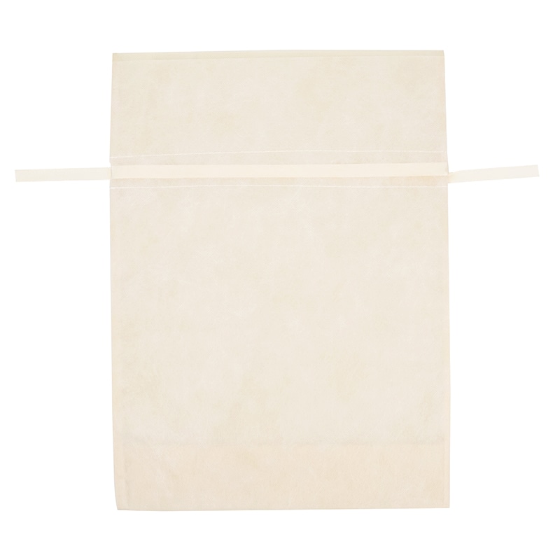 HEIKO 不織布巾着袋 Fバッグ Wシャンテタイプ L アイボリー 10枚/袋