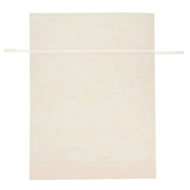 HEIKO 不織布巾着袋 Fバッグ Wシャンテタイプ LL アイボリー 5枚/袋