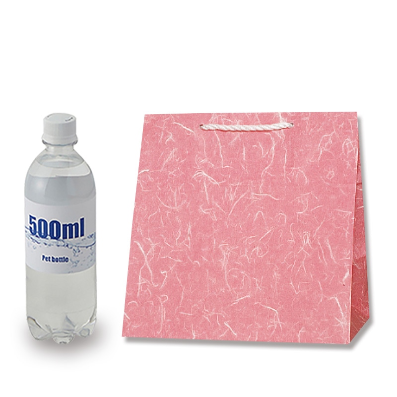 HEIKO 紙袋 T型チャームバッグ W2 雲竜 赤 50枚/袋