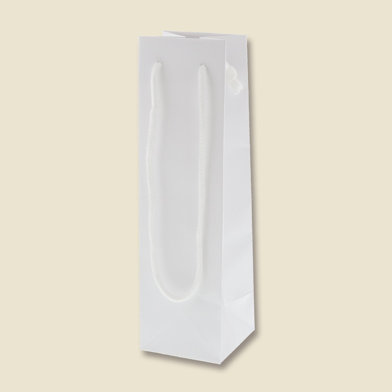 HEIKO 紙袋 ボトルバッグ 8-8 白無地 10枚/袋