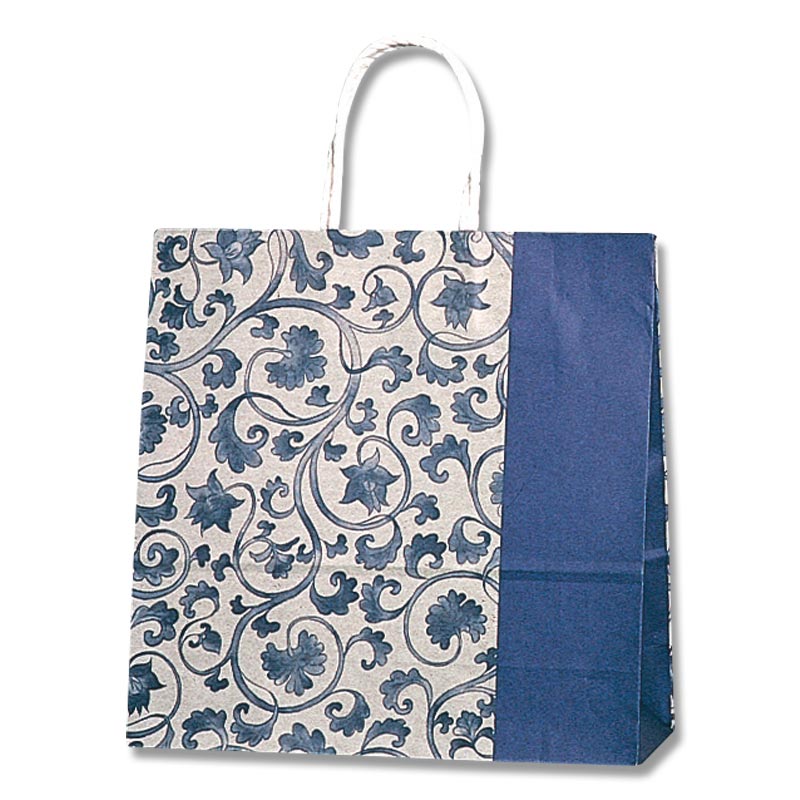 HEIKO 紙袋 スムースバッグ 3才 藍染 25枚/袋