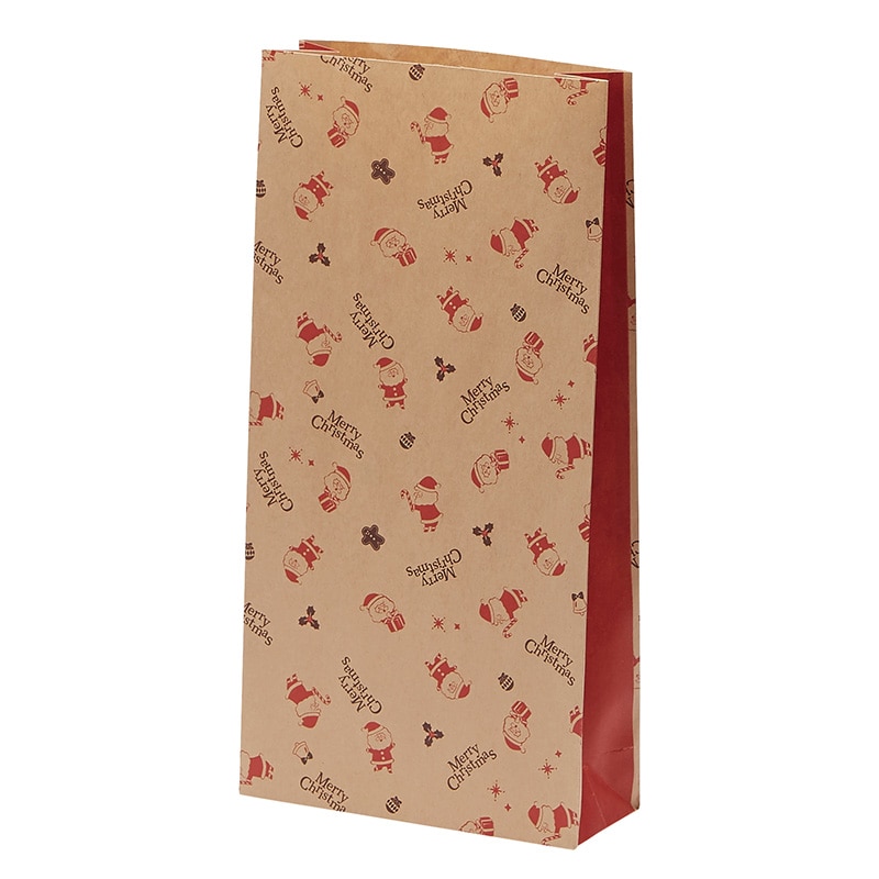 HEIKO クリスマス角底袋 ファンシーバッグ S1 まめまめサンタ 50枚/袋