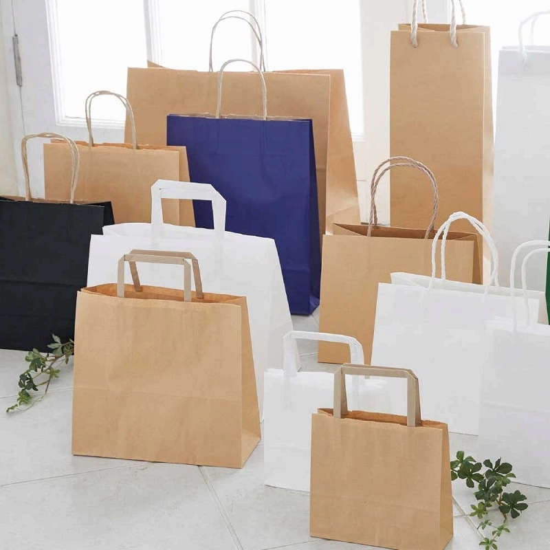 HEIKO 紙袋 スムースバッグ 3才N 白無地 25枚/袋