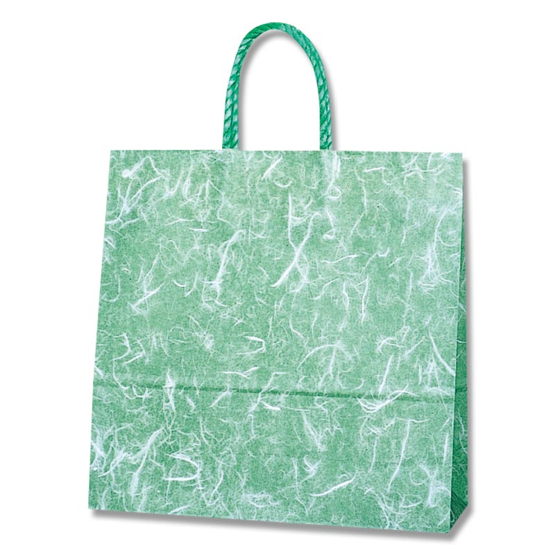 HEIKO 紙袋 スムースバッグ 3才N 雲竜 緑 25枚/袋