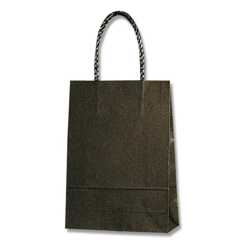 HEIKO 紙袋 スムースバッグ 18-07N 黒無地 25枚/袋