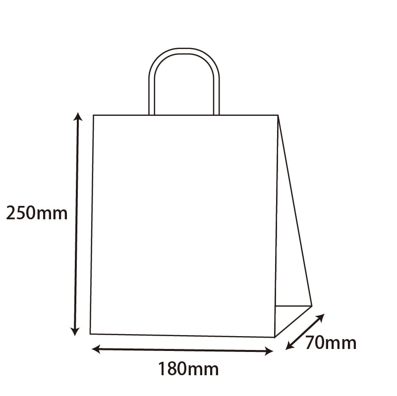HEIKO 紙袋 スムースバッグ 18-07 未晒無地 25枚/袋