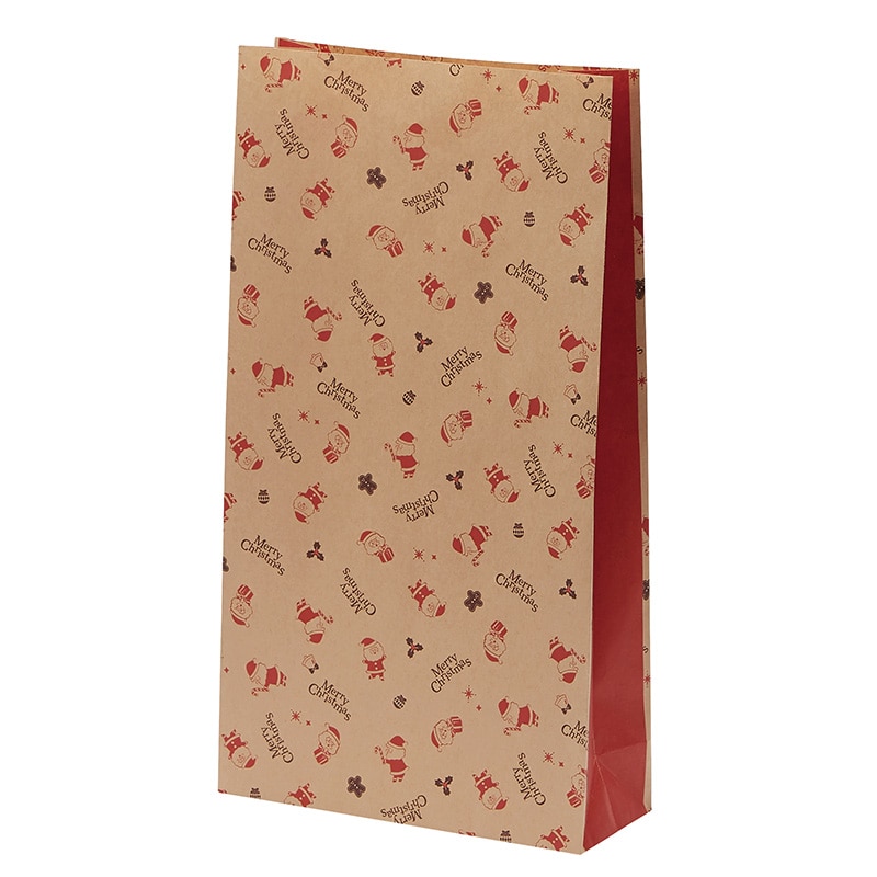 HEIKO クリスマス角底袋 ファンシーバッグ 4才 まめまめサンタ 50枚/袋