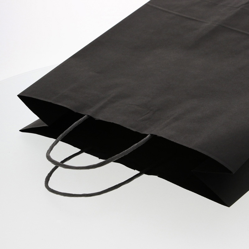 HEIKO 紙袋 25チャームバッグ 25CB 2才 黒無地 50枚/袋