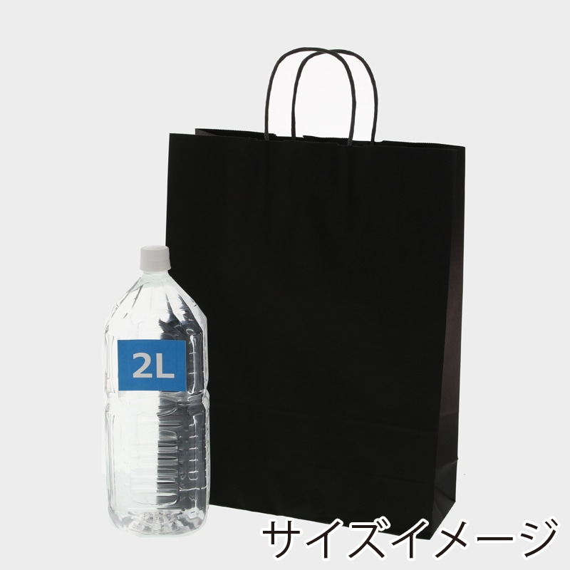 HEIKO 紙袋 25チャームバッグ 25CB 2才 黒無地 50枚/袋