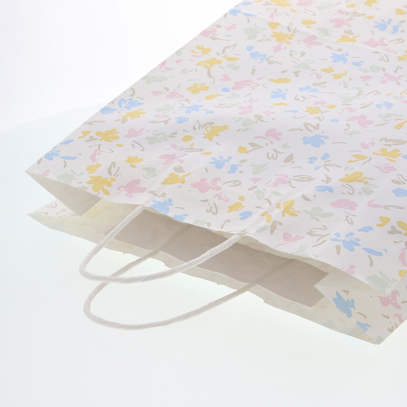 HEIKO 紙袋 25チャームバッグ 25CB 2才 ペールフラワー 50枚/袋