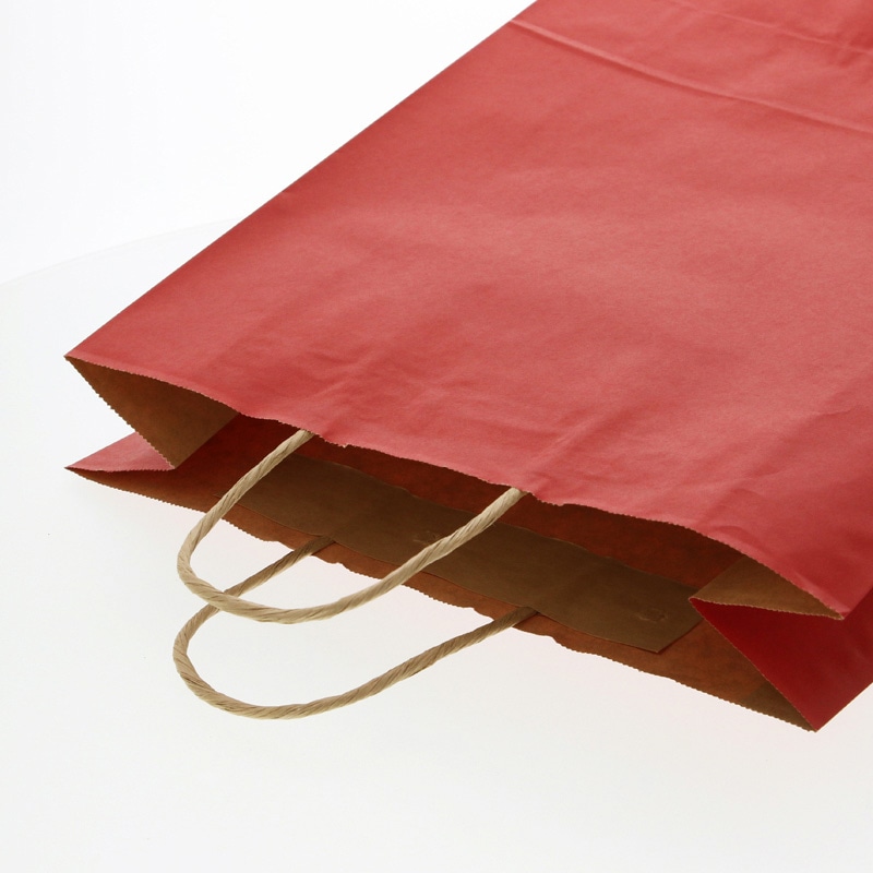 HEIKO 紙袋 25チャームバッグ 25CB 2才 未晒 赤C 50枚/袋