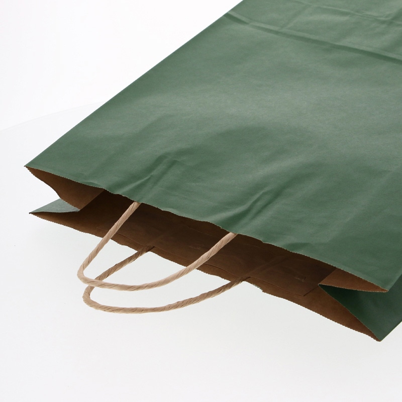 HEIKO 紙袋 25チャームバッグ 25CB 2才 未晒 グリーンC 50枚/袋