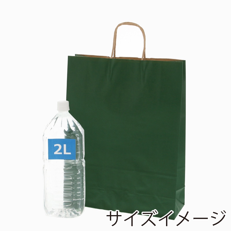 HEIKO 紙袋 25チャームバッグ 25CB 2才 未晒 グリーンC 50枚/袋