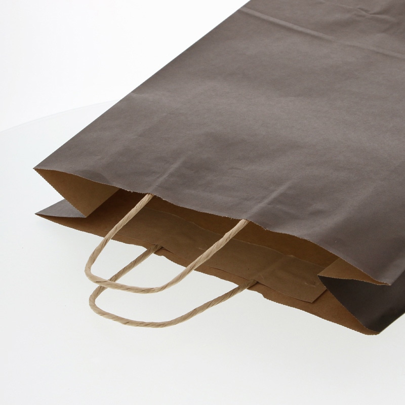 HEIKO 紙袋 25チャームバッグ 25CB 2才 未晒 焦茶C 50枚/袋