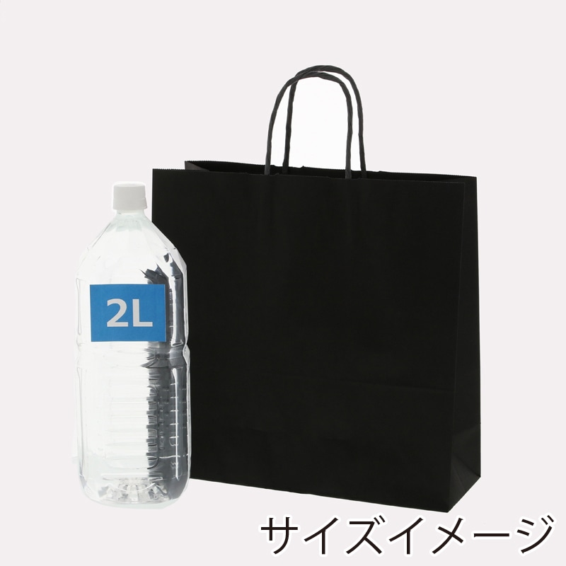 HEIKO 紙袋 25チャームバッグ 25CB 3才 黒無地 50枚/袋