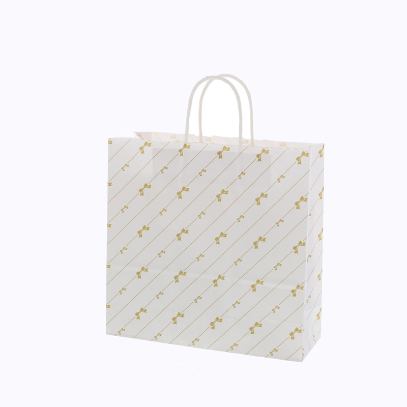 HEIKO 紙袋 25チャームバッグ 25CB 3才 斜線リボン 50枚/袋