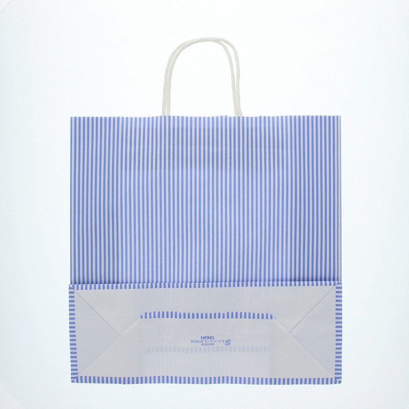 HEIKO 紙袋 25チャームバッグ 25CB 3才 モノストライプ B 50枚/袋