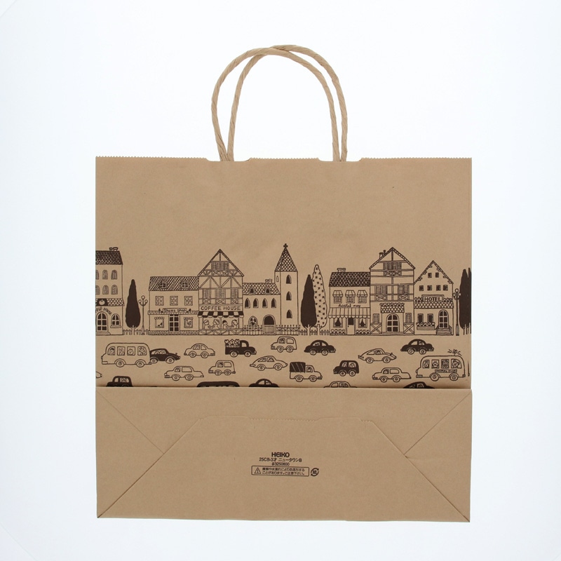 げん　９袋 HEIKO 紙袋 25チャームバッグ 25CB 3才 晒白無地 50枚/袋 003240101