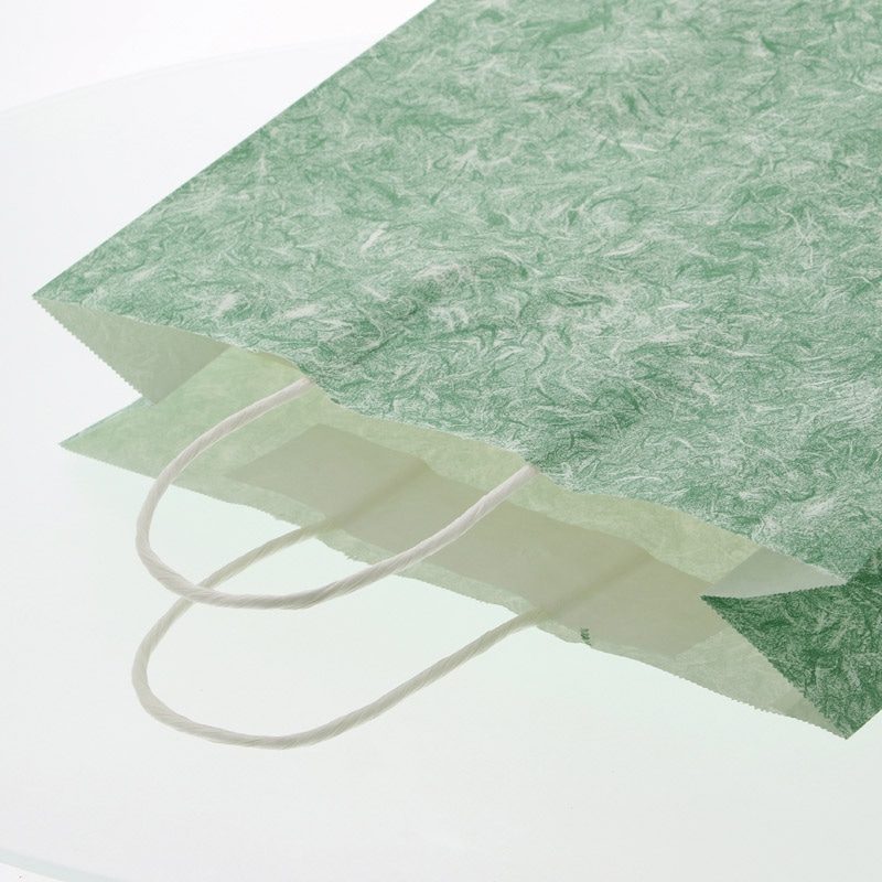 HEIKO 紙袋 25チャームバッグ 25CB 3才 雲竜 緑 50枚/袋