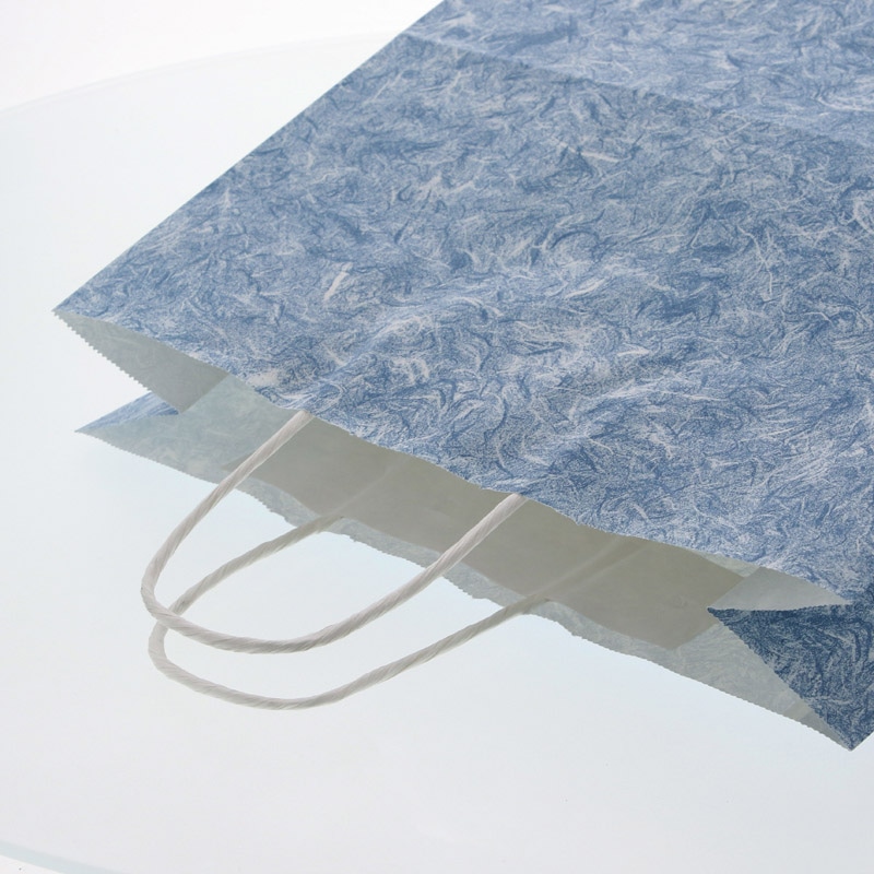 HEIKO 紙袋 25チャームバッグ 25CB 3才 雲竜 青 50枚/袋