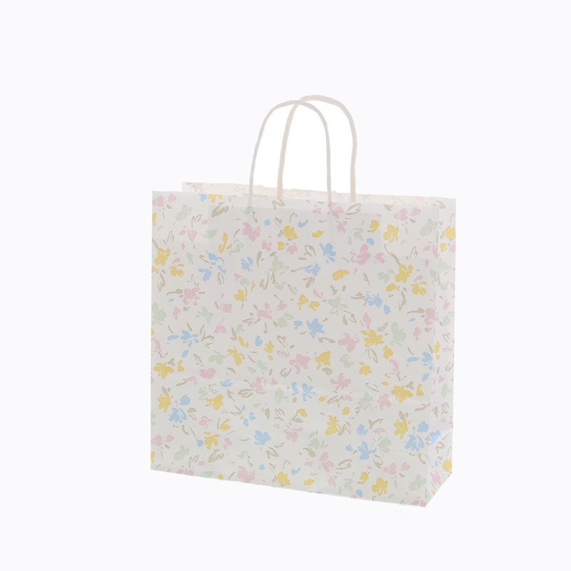 HEIKO 紙袋 25チャームバッグ 25CB 3才 ペールフラワー 50枚/袋