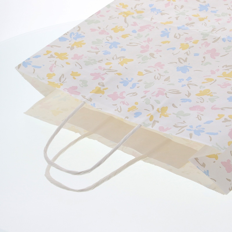 HEIKO 紙袋 25チャームバッグ 25CB 3才 ペールフラワー 50枚/袋