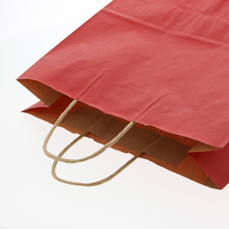 HEIKO 紙袋 25チャームバッグ 25CB 3才 未晒 赤C 50枚/袋 003251203