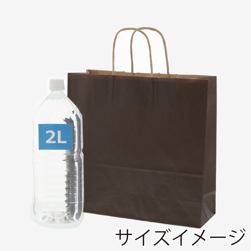 HEIKO 紙袋 25チャームバッグ 25CB 3才 未晒 焦茶C 50枚/袋