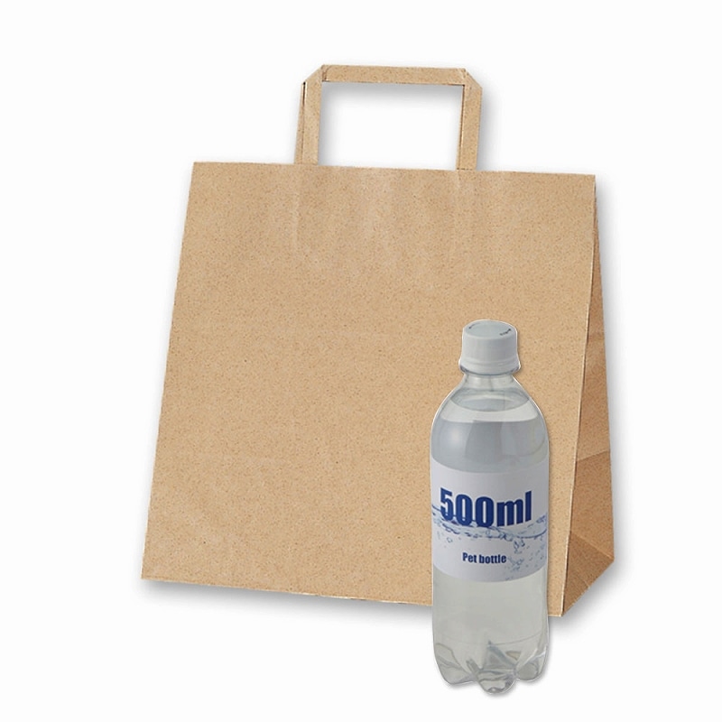 HEIKO 紙袋 H25チャームバッグ E(平手) 未晒無地 50枚/袋 003274007