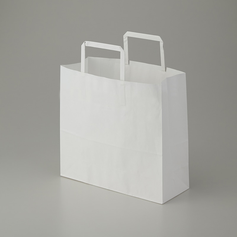 HEIKO 紙袋 H25チャームバッグ 26-1(平手) 晒白無地 50枚/袋