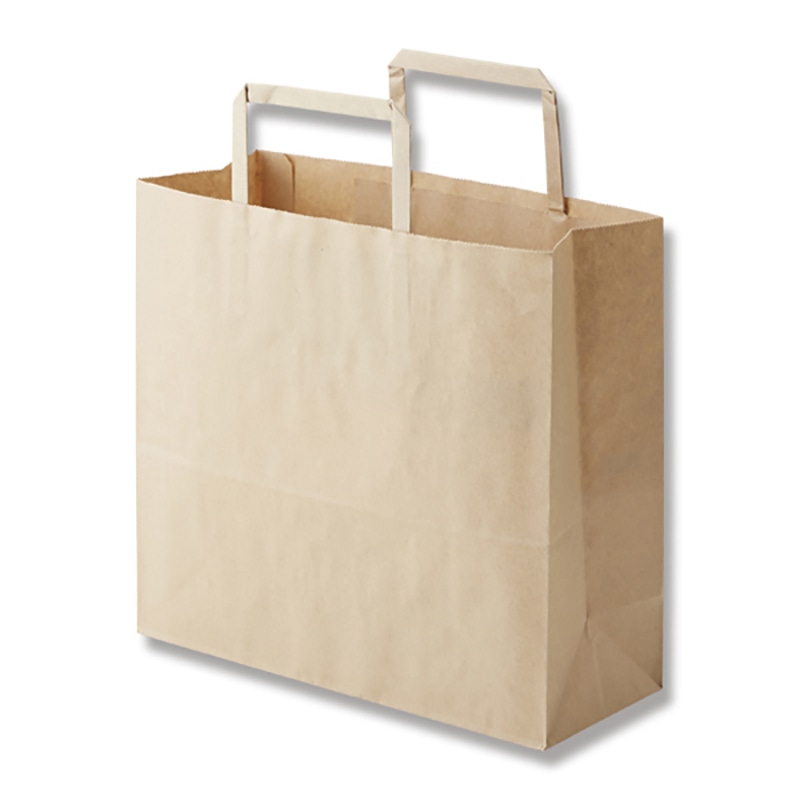 HEIKO 紙袋 H25チャームバッグ 26-1(平手) 未晒無地 50枚/袋