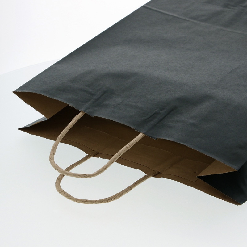 HEIKO 紙袋 25チャームバッグ 25CB 2才 未晒 黒C 50枚/袋