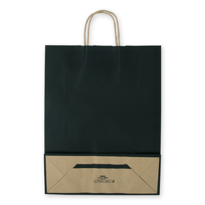 HEIKO 紙袋 25チャームバッグ 25CB 2才 未晒 黒C 50枚/袋