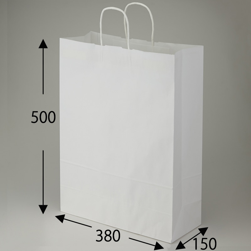 HEIKO 紙袋 25チャームバッグ 25CB カスタムB 晒白無地 50枚/袋