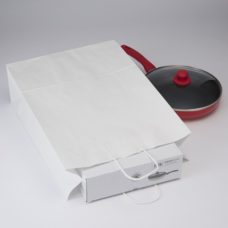 HEIKO 紙袋 25チャームバッグ 25CB カスタムB 晒白無地 50枚/袋