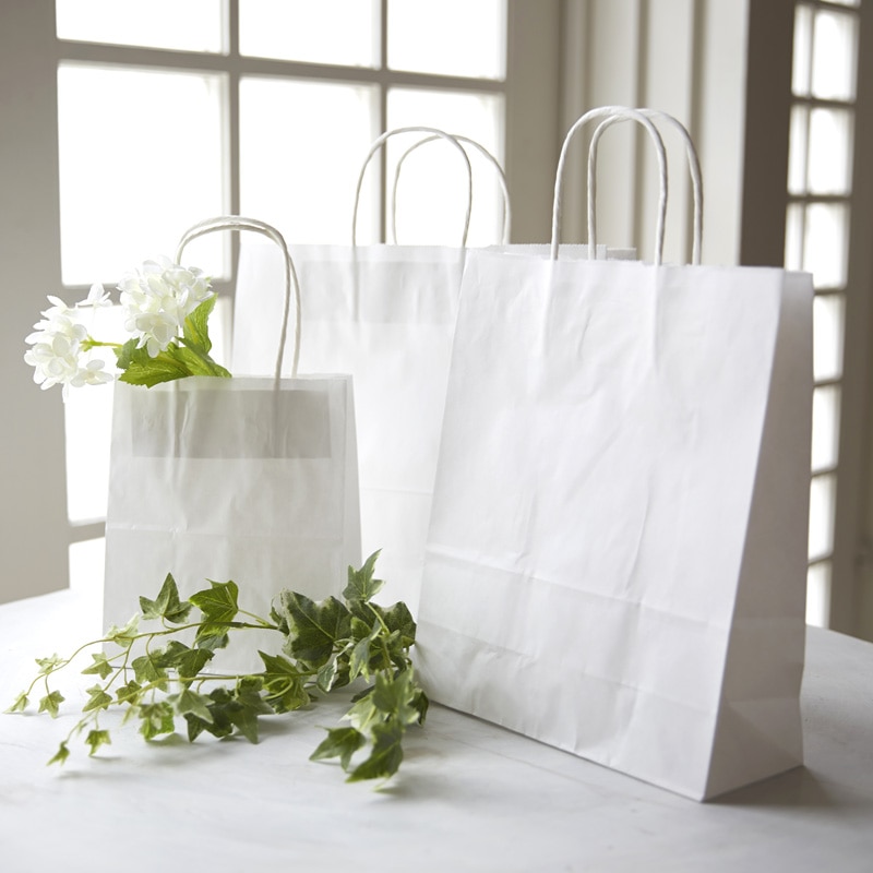 HEIKO 紙袋 25チャームバッグ 25CB カスタムB 晒白無地 50枚/袋