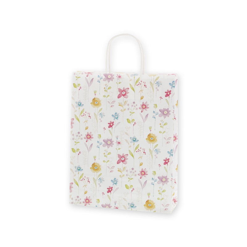 HEIKO 紙袋 25チャームバッグ 25CB MS1 フラワーアラカルト 50枚/袋