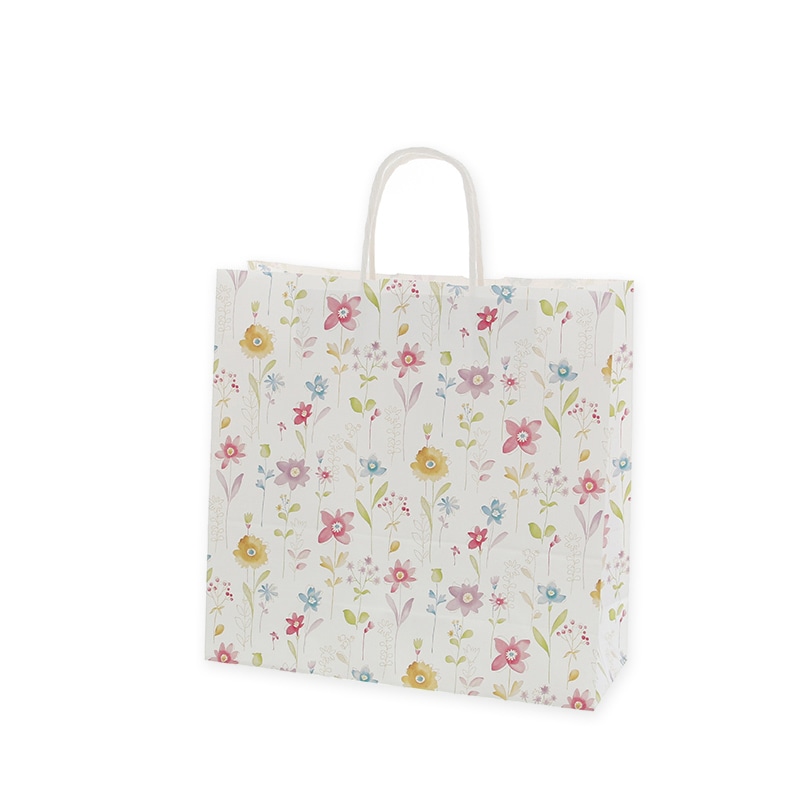 HEIKO 紙袋 25チャームバッグ 25CB 3才 フラワーアラカルト 50枚/袋