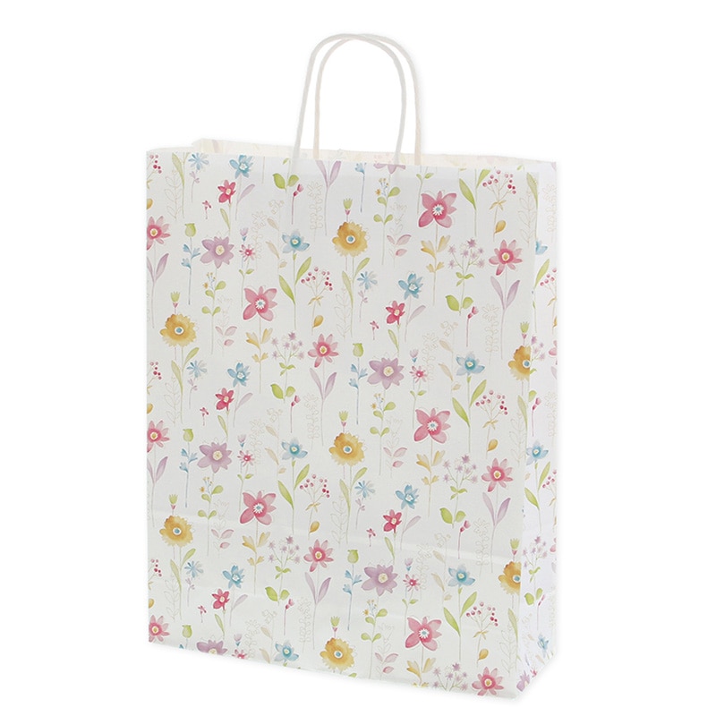 HEIKO 紙袋 25チャームバッグ 25CB 2才 フラワーアラカルト 50枚/袋