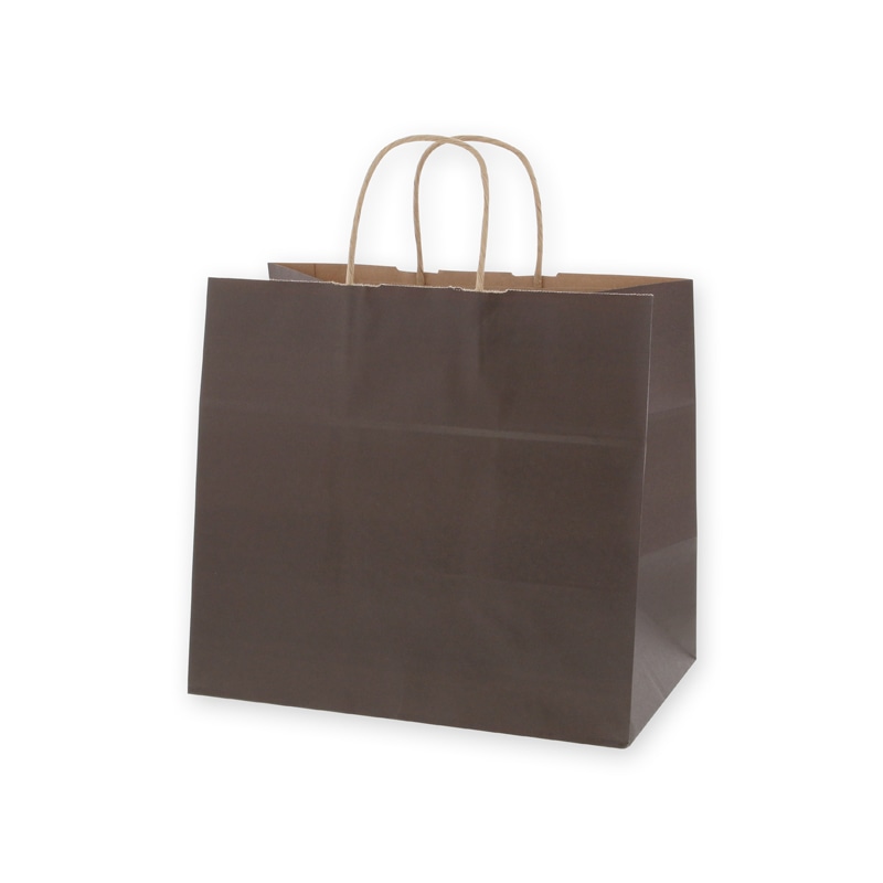 HEIKO 紙袋 25チャームバッグ 25CB 32-4 未晒 焦茶C 50枚/袋