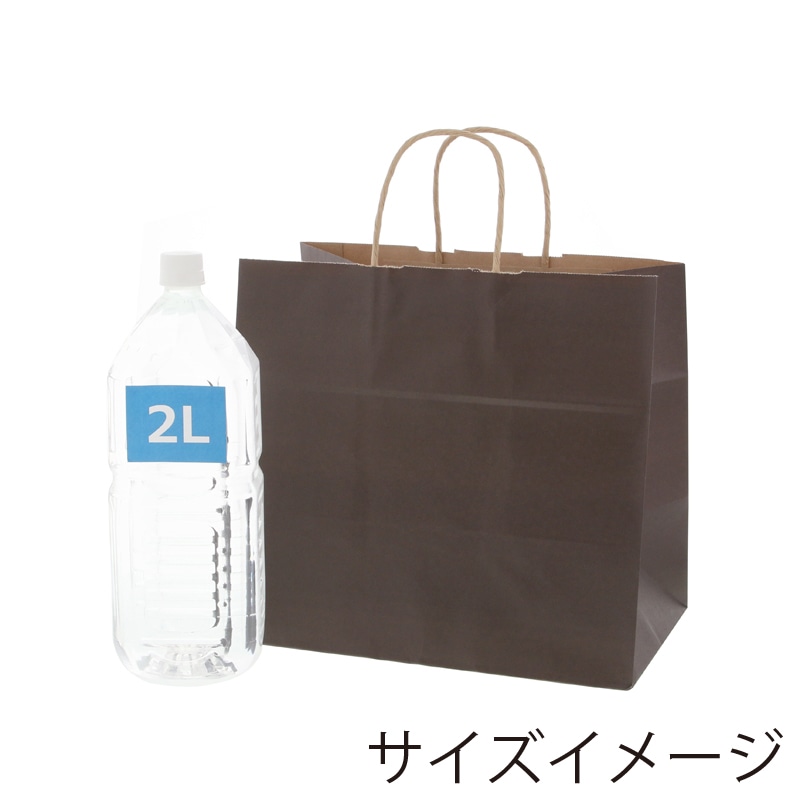 HEIKO 紙袋 25チャームバッグ 25CB 32-4 未晒 焦茶C 50枚/袋