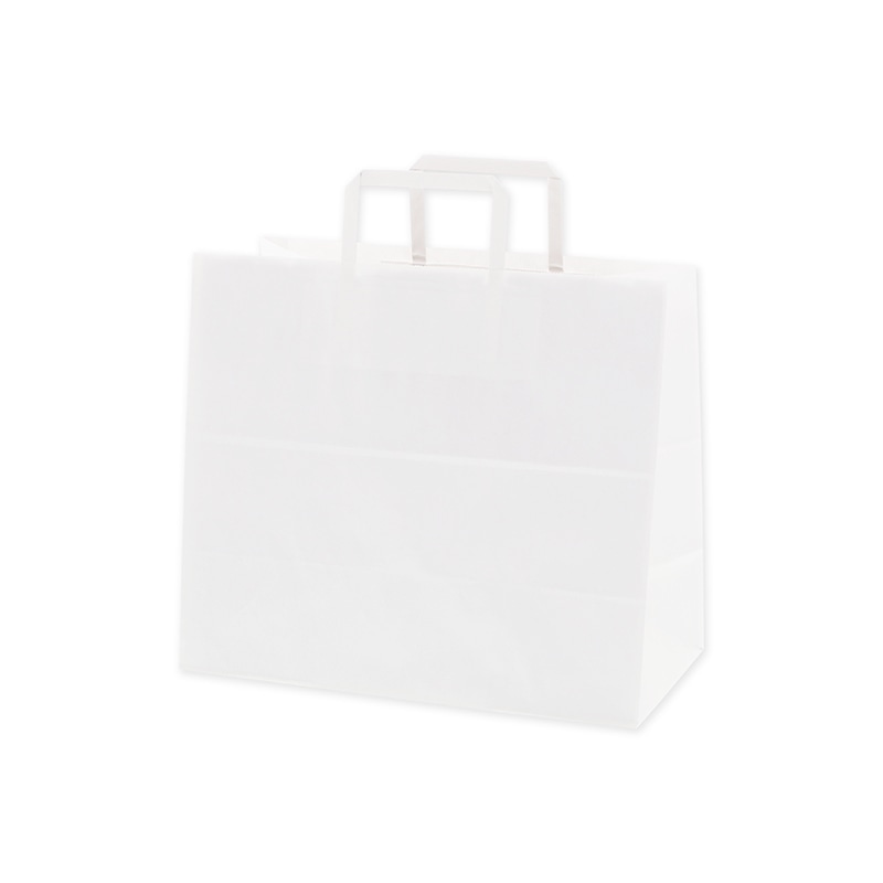 HEIKO 紙袋 H25チャームバッグ 32-7(平手) 晒白無地 50枚/袋