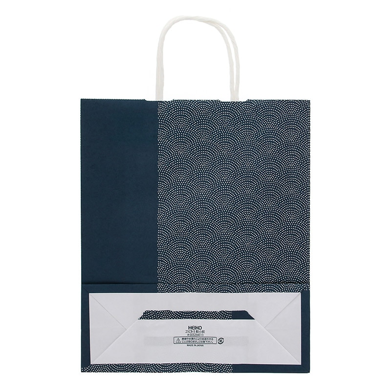 HEIKO 紙袋 25チャームバッグ S 鮫小紋 50枚/袋