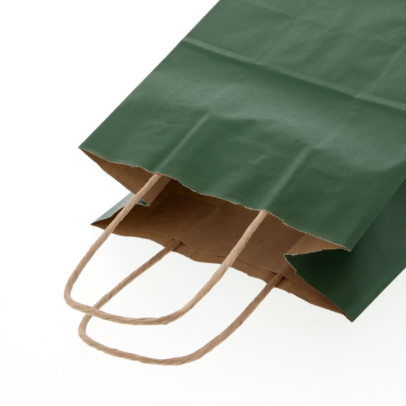 HEIKO 紙袋 25チャームバッグ 25CB 21-12 未晒 グリーンC 50枚/袋