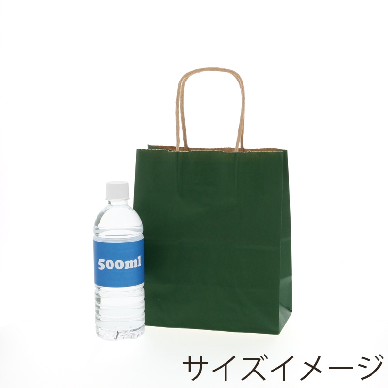 HEIKO 紙袋 25チャームバッグ 25CB 21-12 未晒 グリーンC 50枚/袋