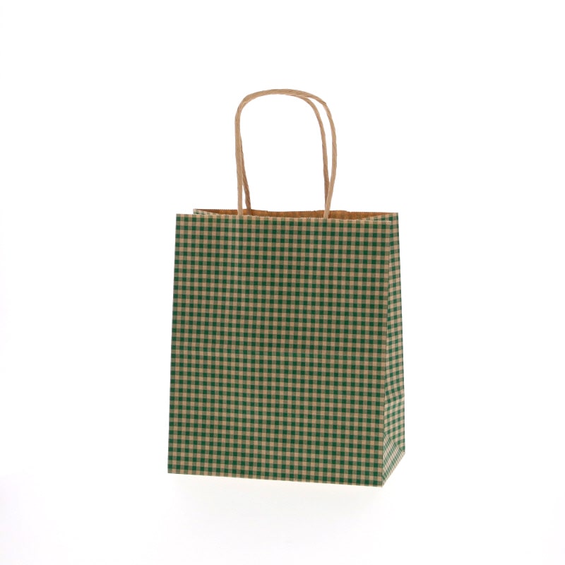 HEIKO 紙袋 25チャームバッグ 25CB 21-12 ギンガム2 G 50枚/袋